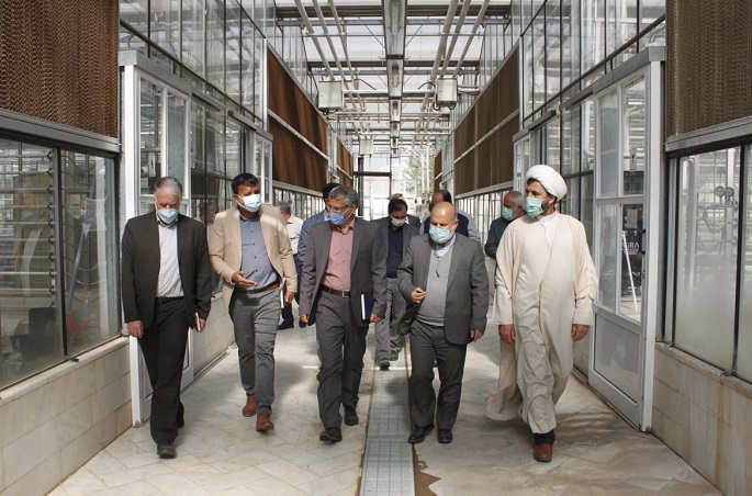 بازدید معاون توسعه منابع و سرمایه انسانی دانشگاه از دانشکده کشاورزی 