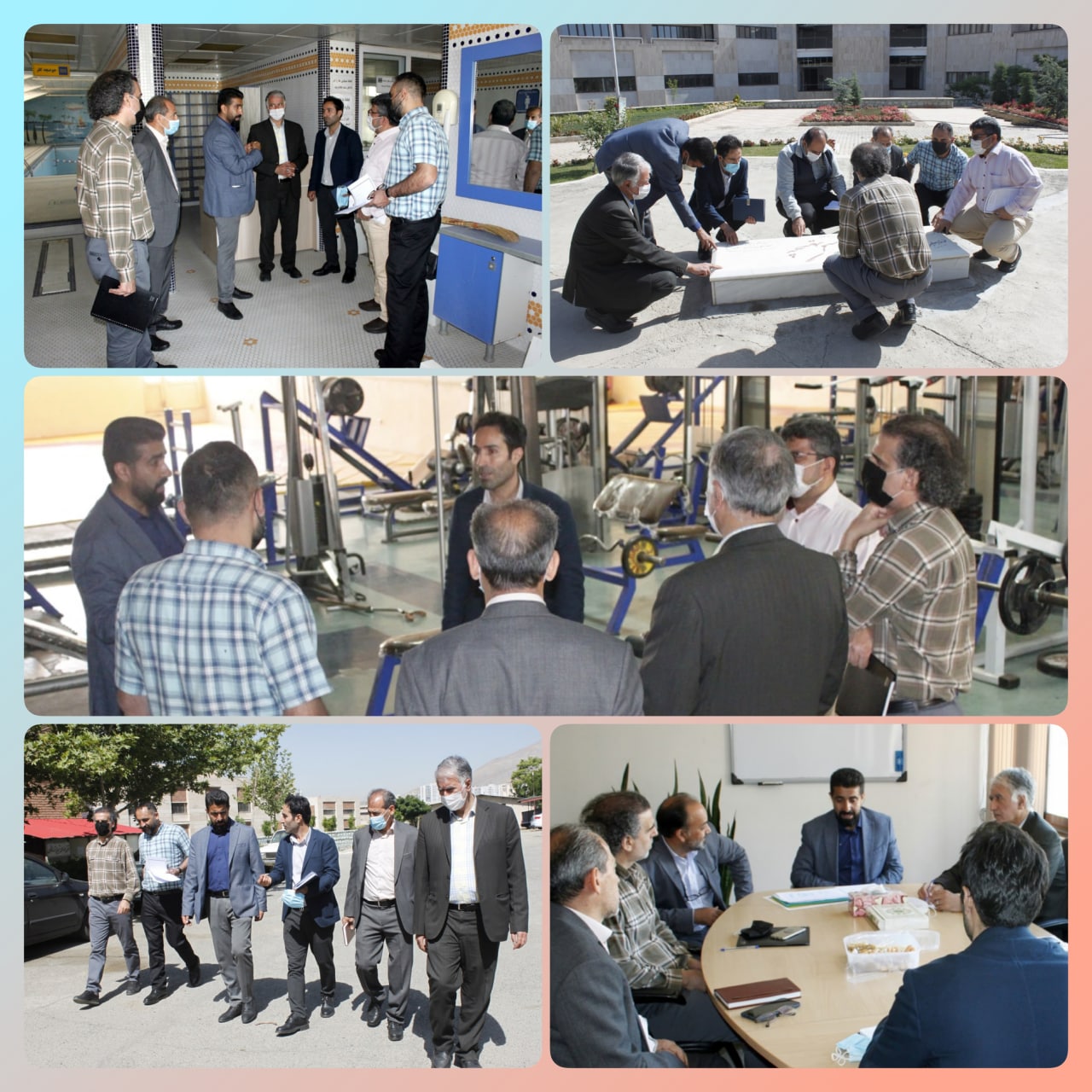 بازدید مدیر امور ورزشی دانشگاه از اماکن ورزشی دانشکده کشاورزی